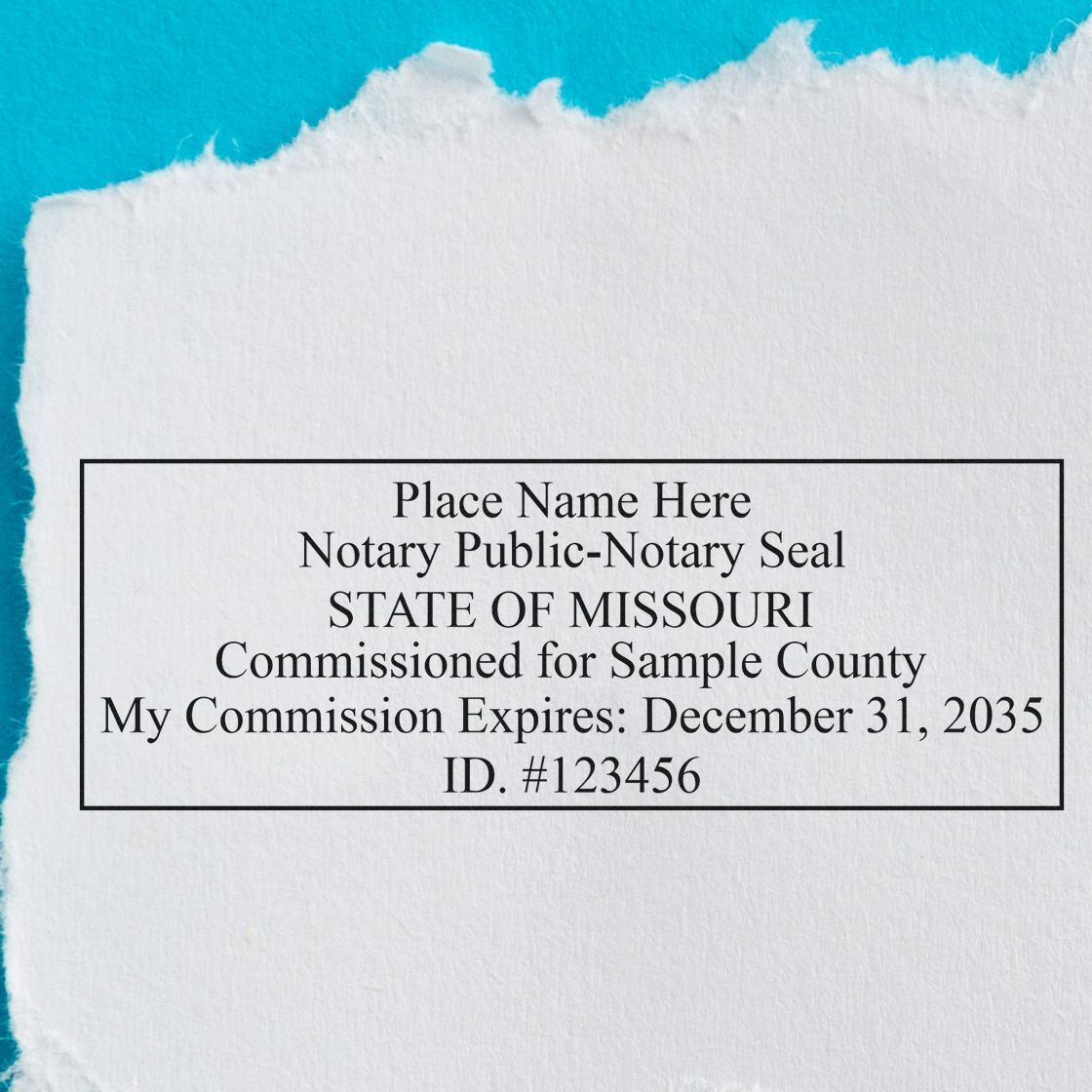 Soft Seal Missouri Notary Embossing Seal with Rectangular MaxLight Rectangular MaxLight Notary Stamp Kit - Engineer Seal Stamps