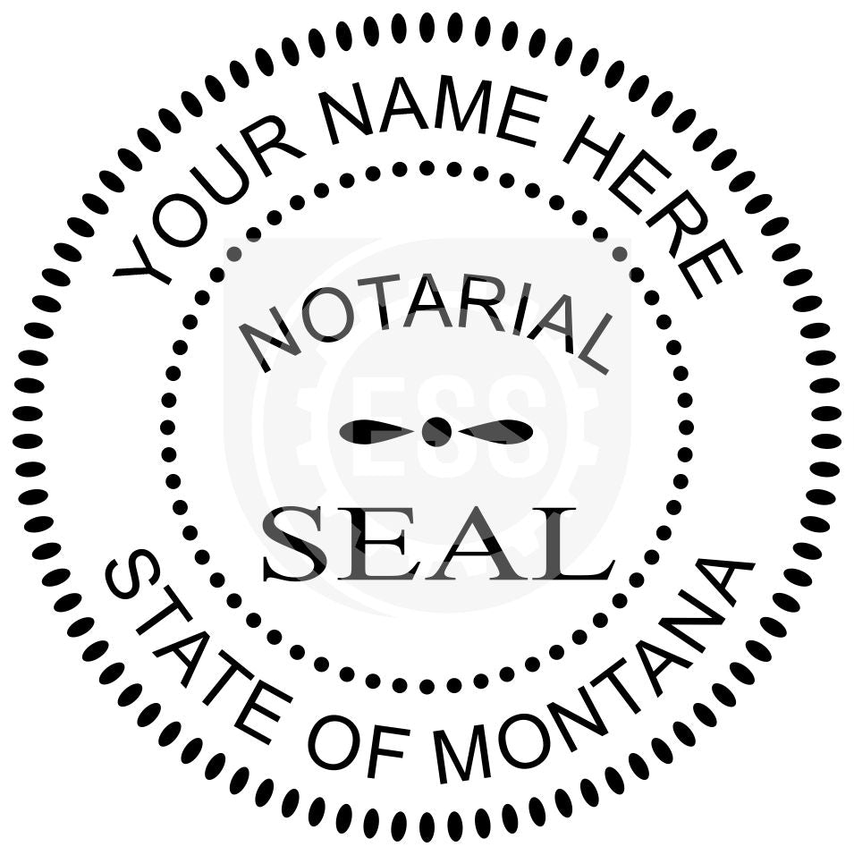 Montana Notary Seal Imprint Example