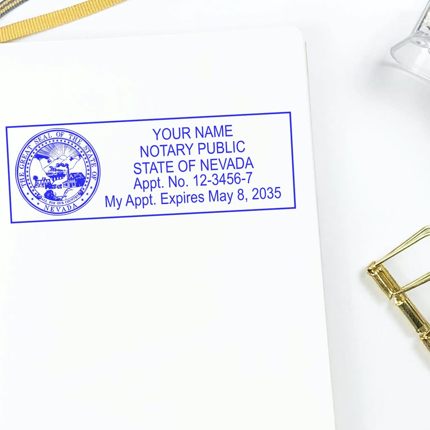 Nevada Notary Public Kit with Rubber Stamps