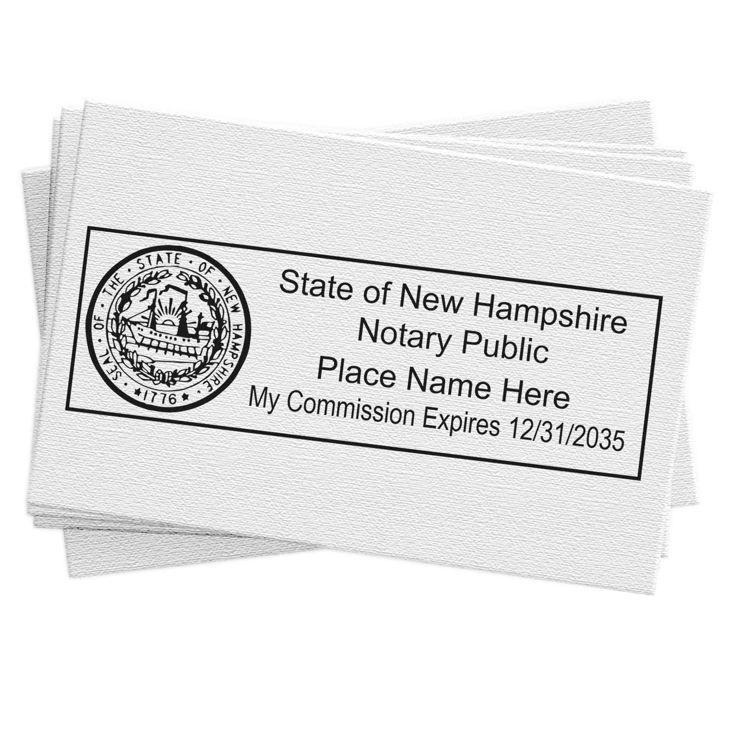 New Hampshire Notary Stamp and Seal Bundle Kit for NH Notaries