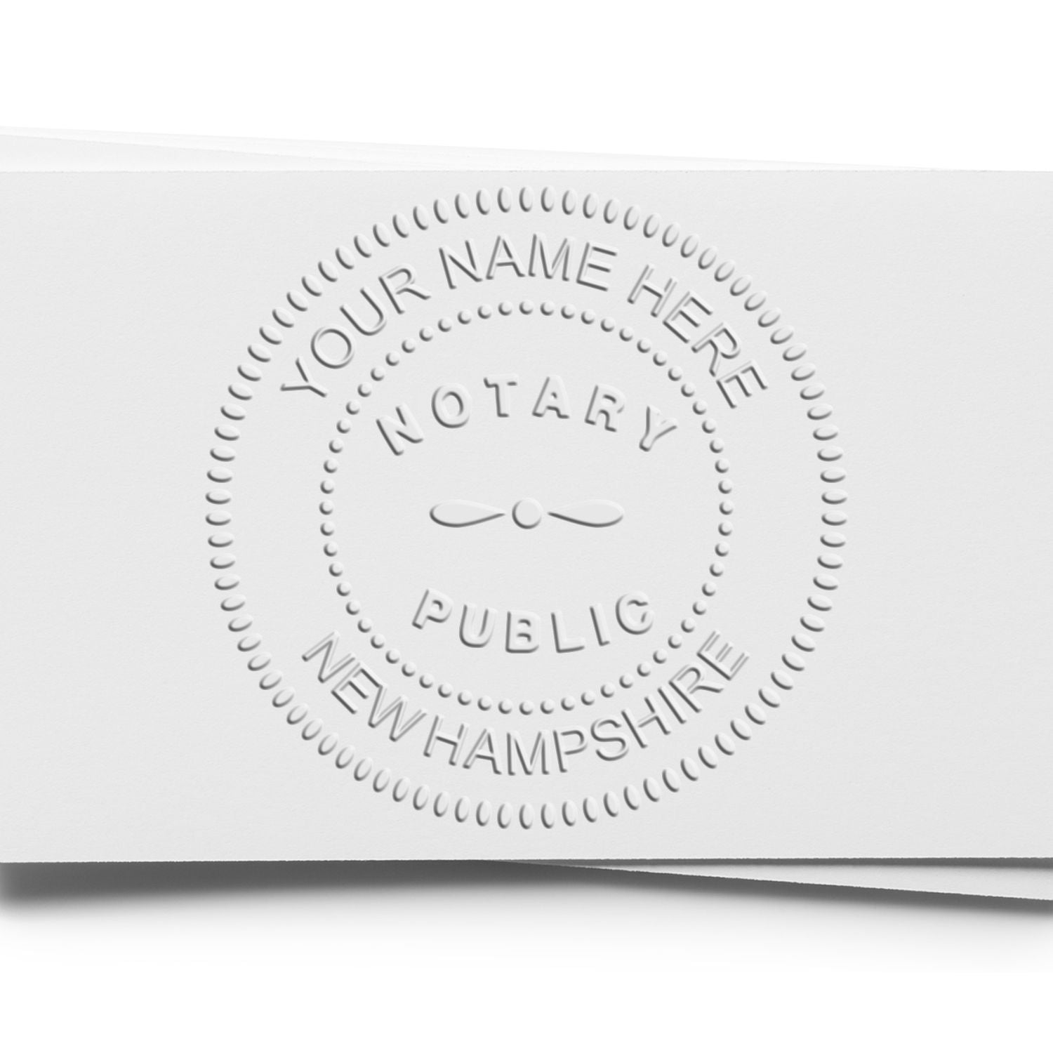 Soft Seal New Hampshire Notary Embossing Seal with Rectangular MaxLight Rectangular MaxLight Notary Stamp Kit