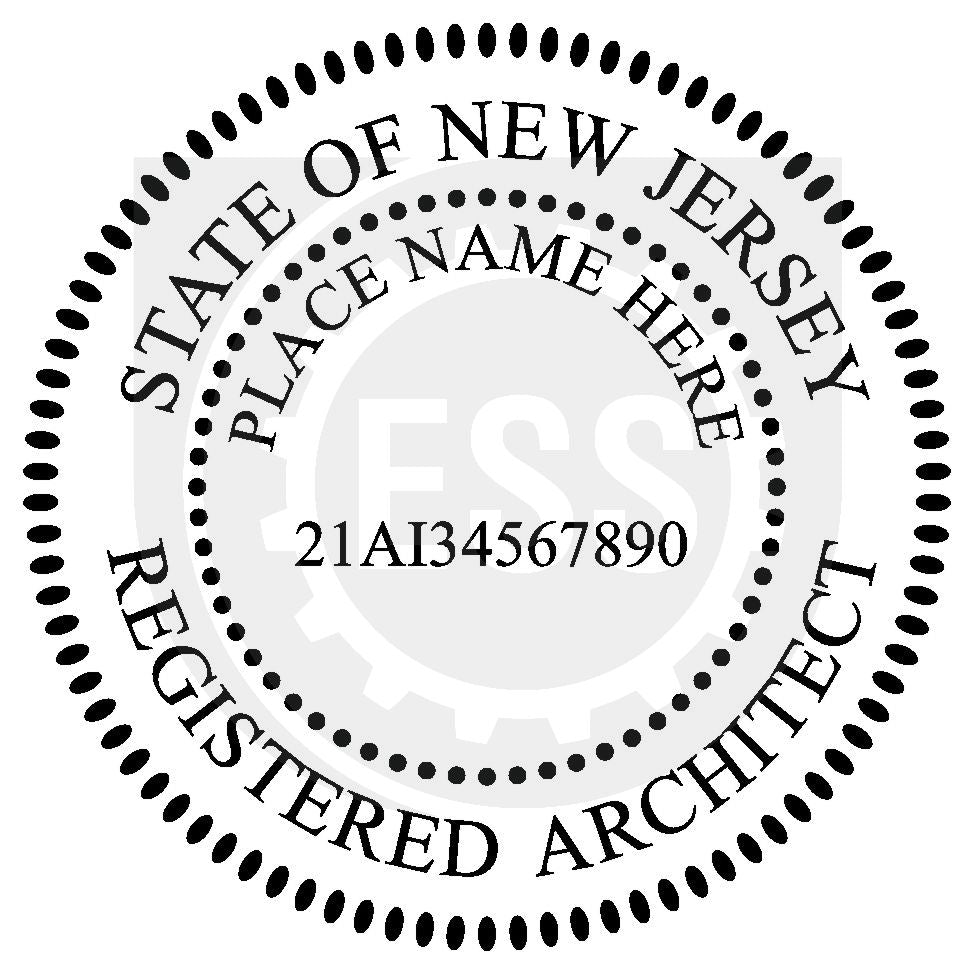 New Jersey Archtiect Seal Setup