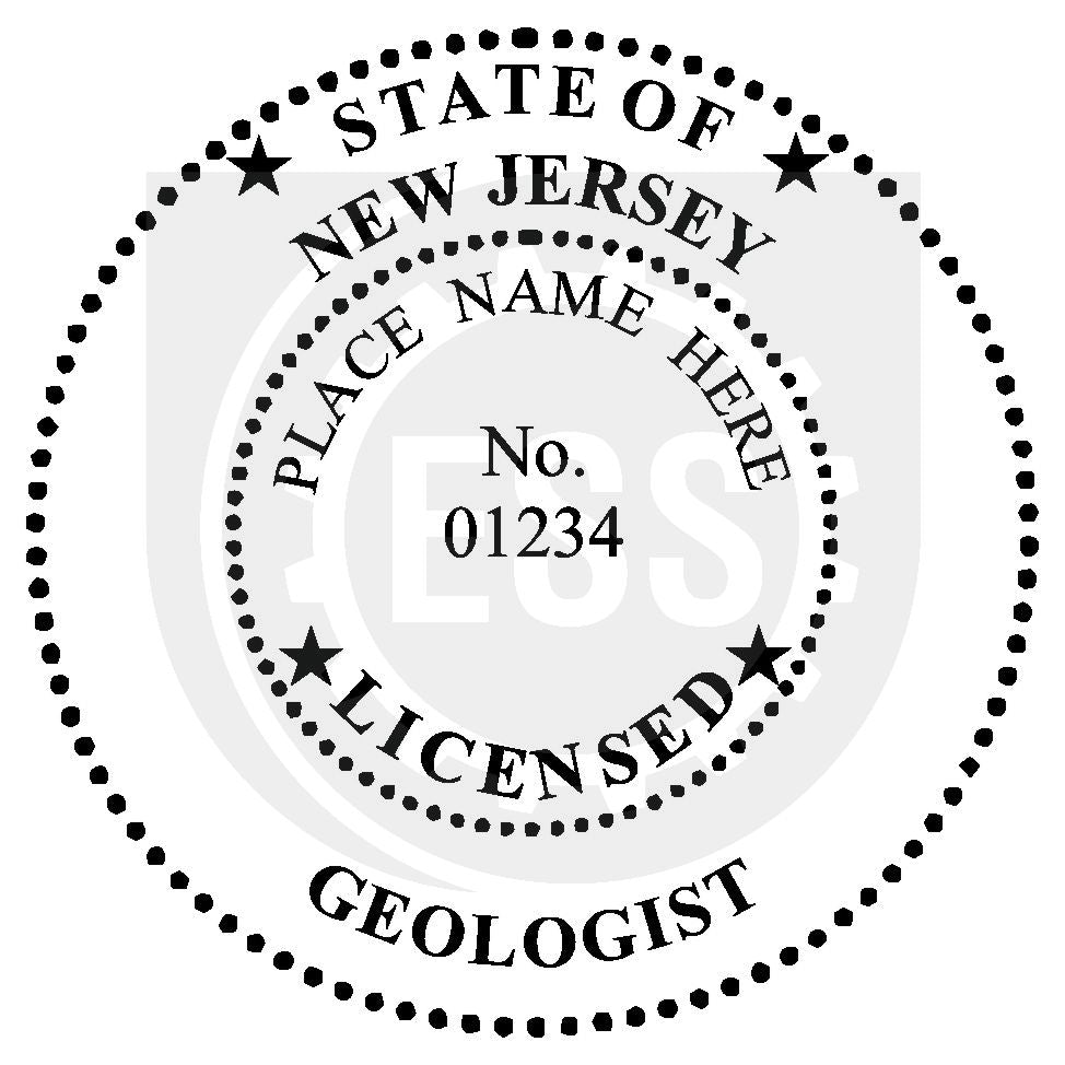 New Jersey Geologist Seal Setup