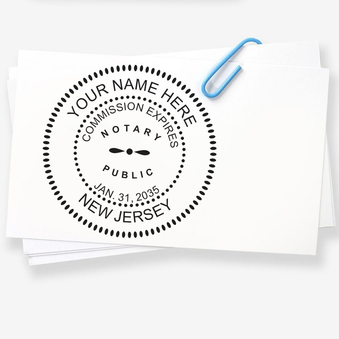New Jersey MaxLight Notary Stamp and Seal Kit
