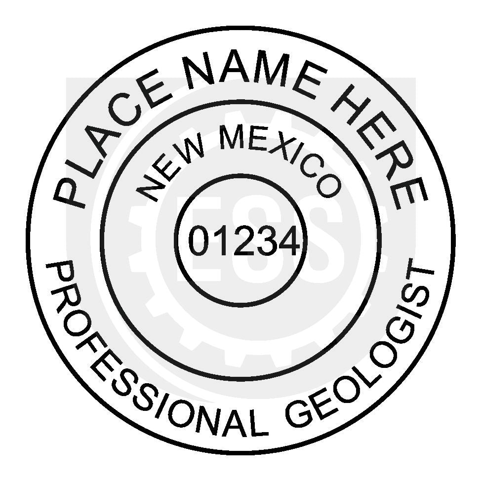 New Mexico Geologist Seal Setup