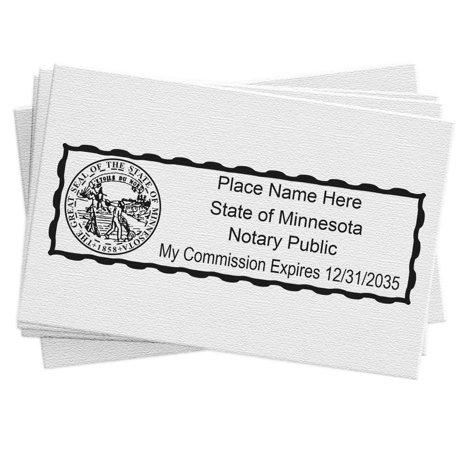 NM Hybrid Seal and Notary Rectangular Wood Stamp Kit
