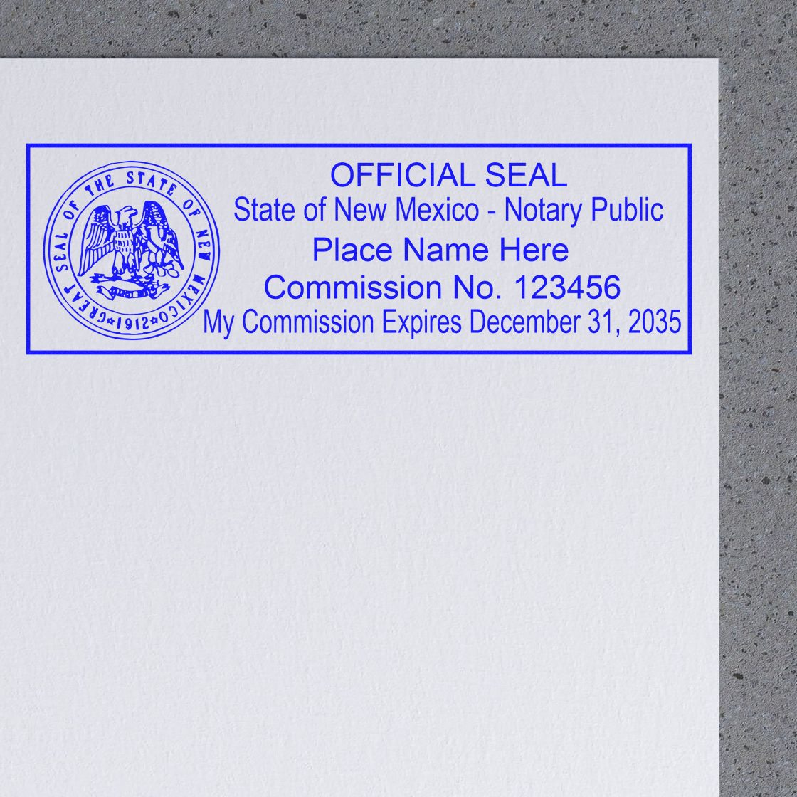 Rectangular Slim and Hybrid Seal New Mexico Notary Supply Stamp and Seal Kit