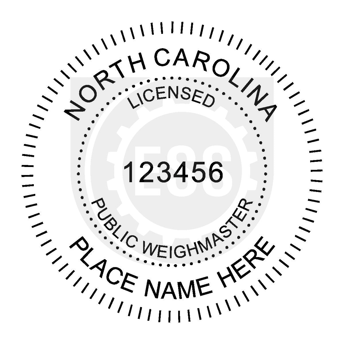 North Carolina Public Weighmaster Seal Setup