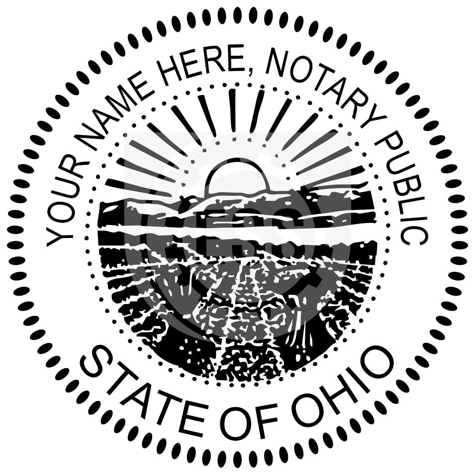 Ohio Notary Seal Imprint Example