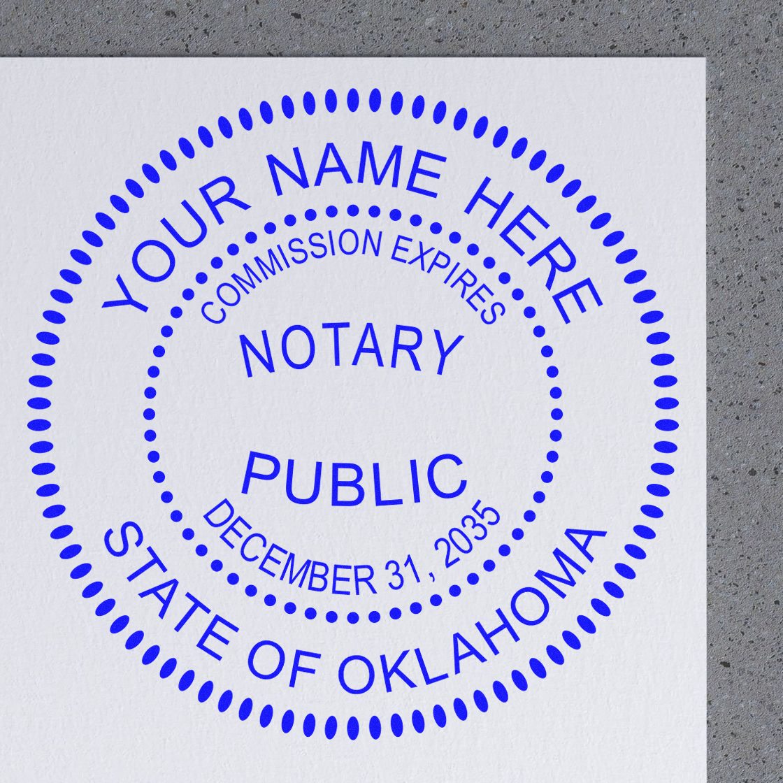 Notary Stamp and Seal Bundle Kit Oklahoma