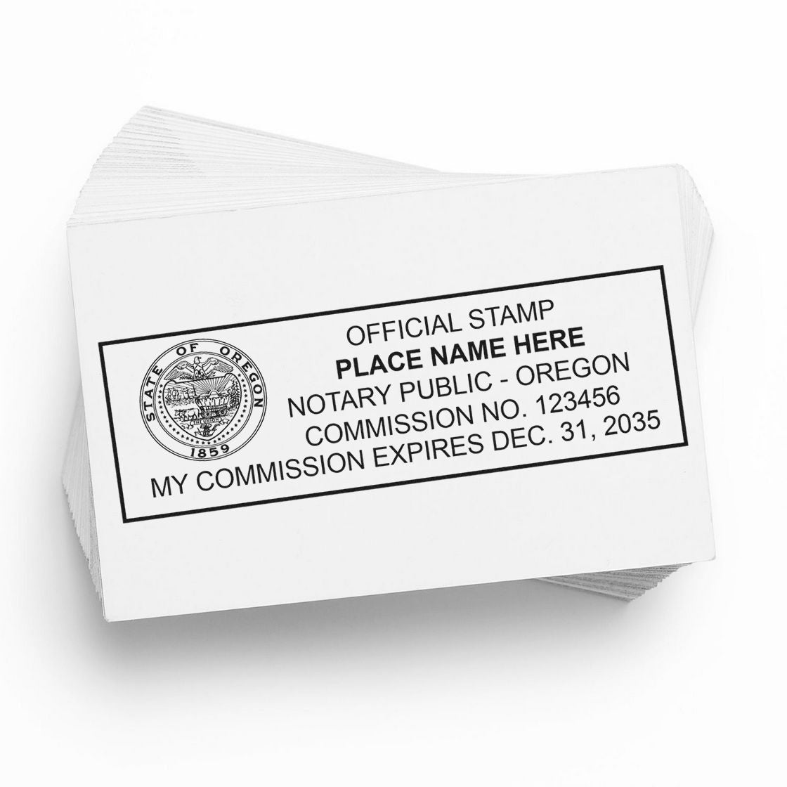 Oregon Notary Stamp and Oregon Notary Seal Bundle Kit with Soft Seal and Rectangular Wood Stamp