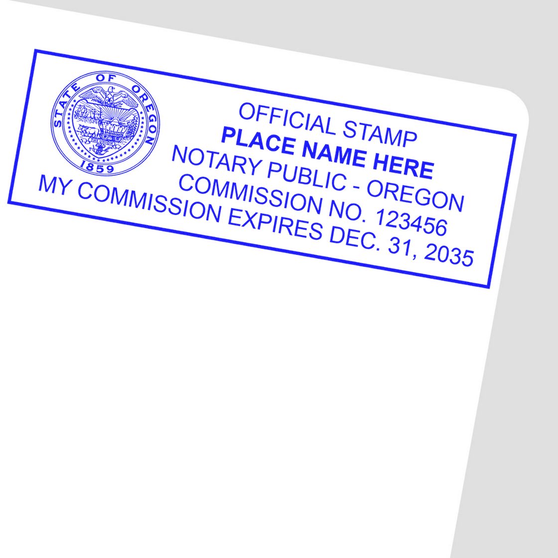 Rectangular Slim and Hybrid Seal Oregon Notary Supply Stamp and Seal Kit