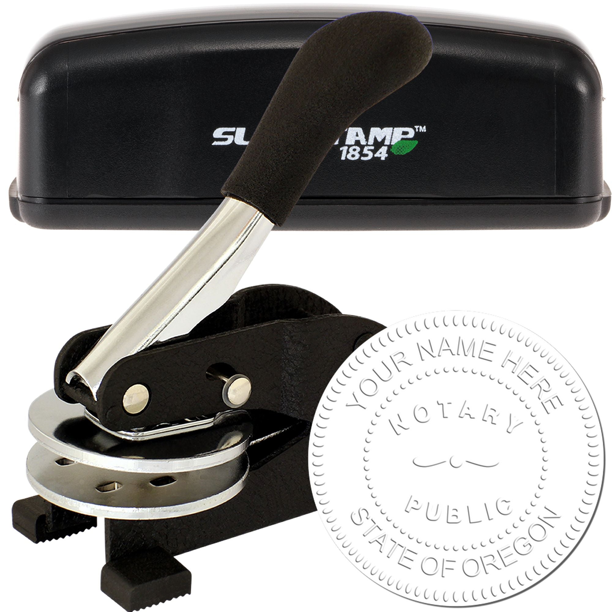 Oregon Rectangular Slim Notary Stamp and Seal Kit
