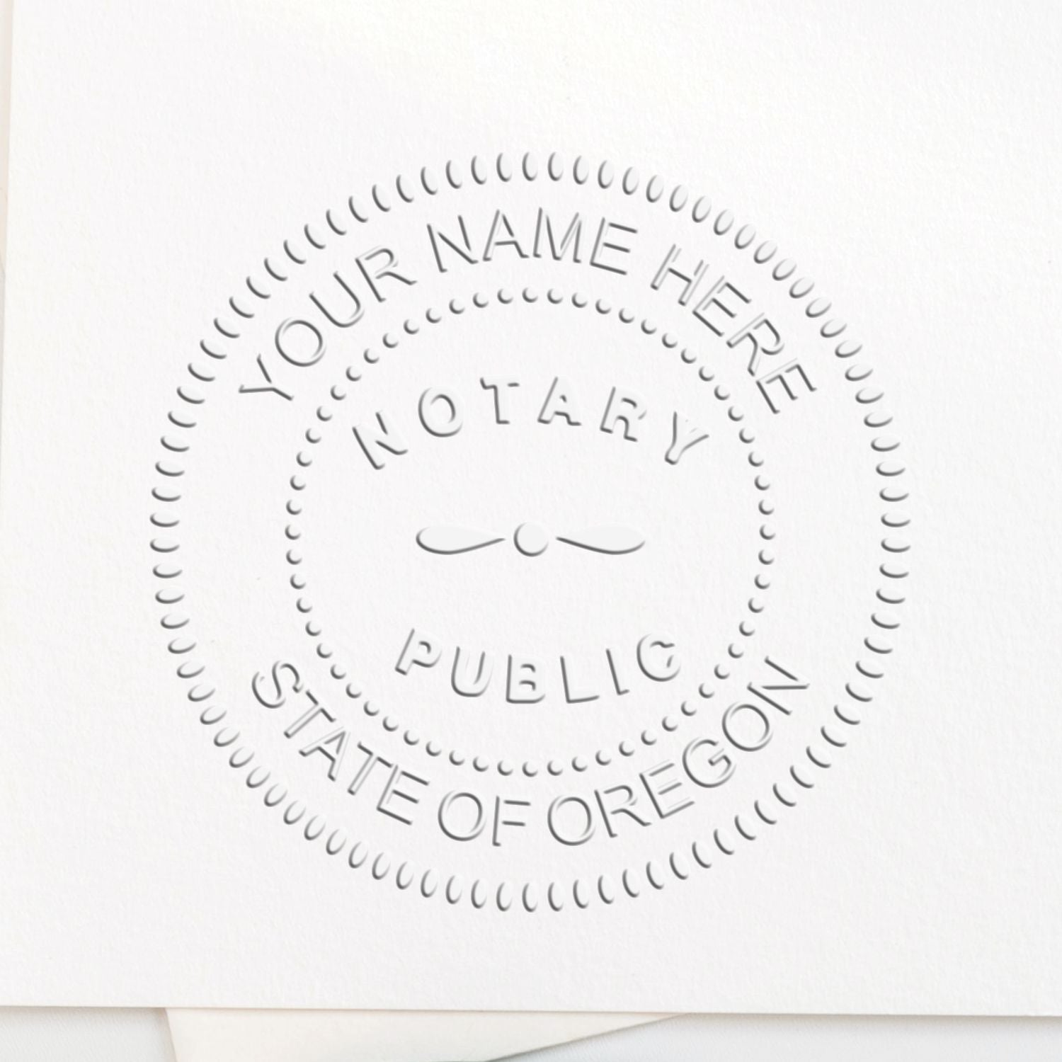 Oregon Rectangular Slim Notary Stamp and Seal Kit