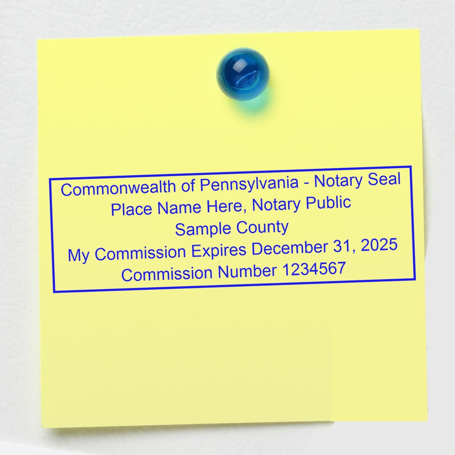 Rectangular Slim and Hybrid Seal Pennsylvania Notary Supply Stamp and Seal Kit