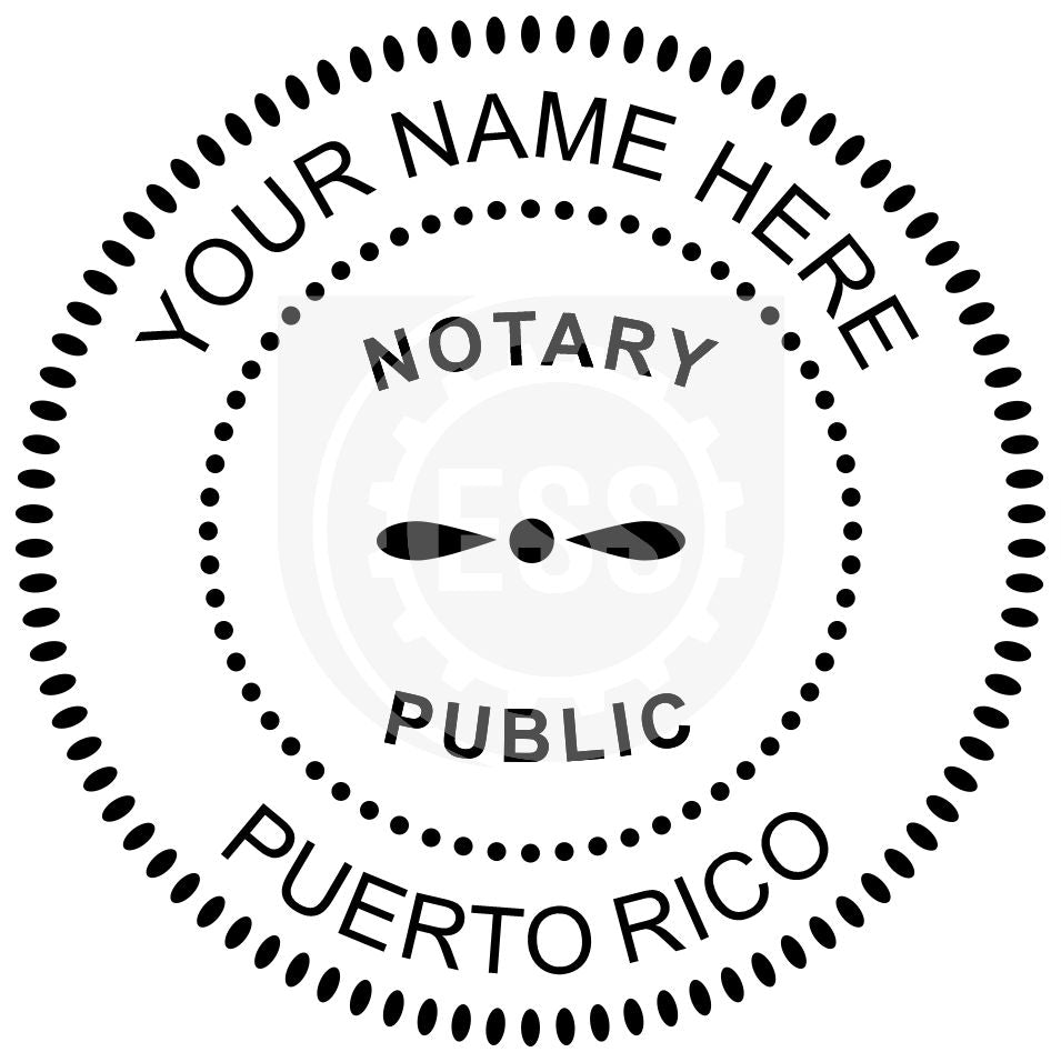 Puerto Rico Notary Seal Imprint Example