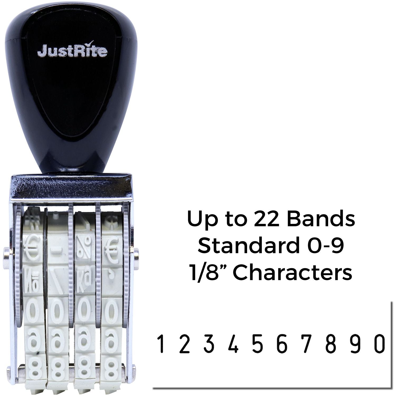 Regular Line Number Stamp 1/8 Character Size