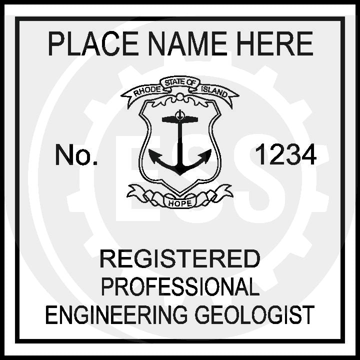 Rhode Island Engineering Geologist Seal Setup