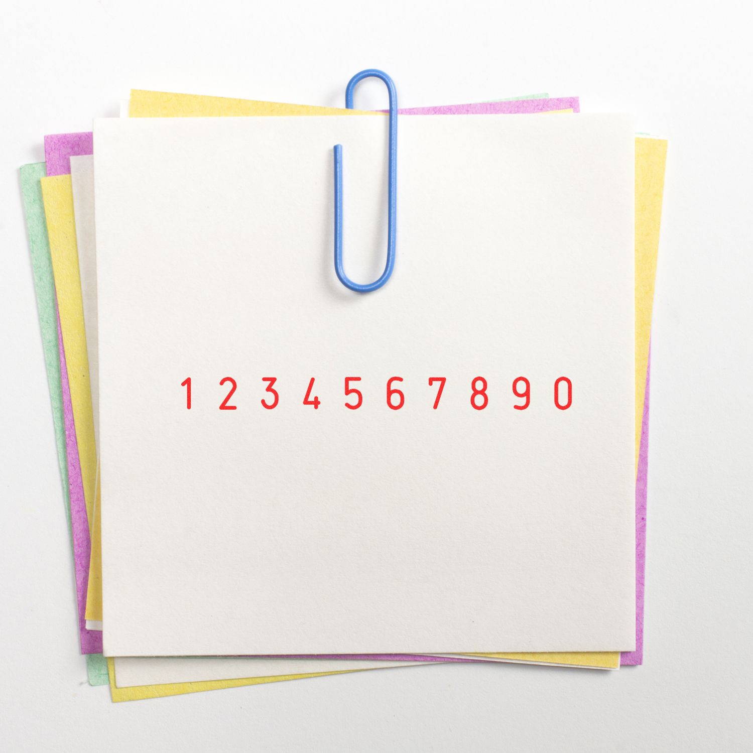 Regular Line Number Stamp 1/8 Character Size