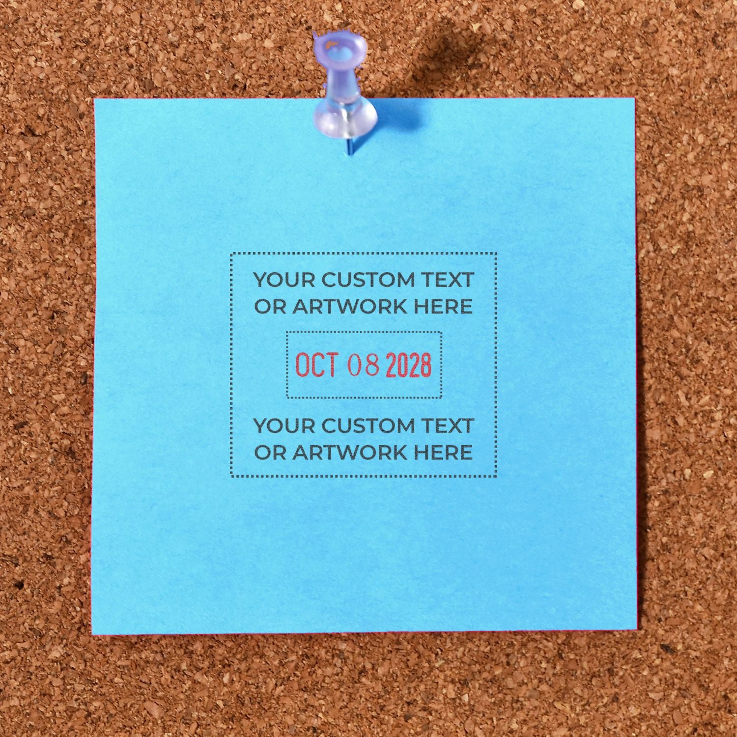 Shiny Heavy Duty Date Stamp 1-1/4 x 1-1/2