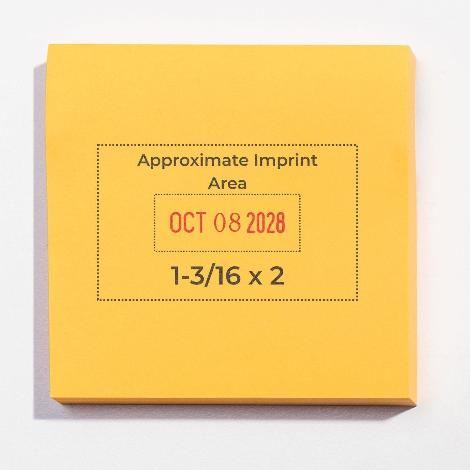 Shiny Heavy Duty Date Stamp 1-3/16 x 2