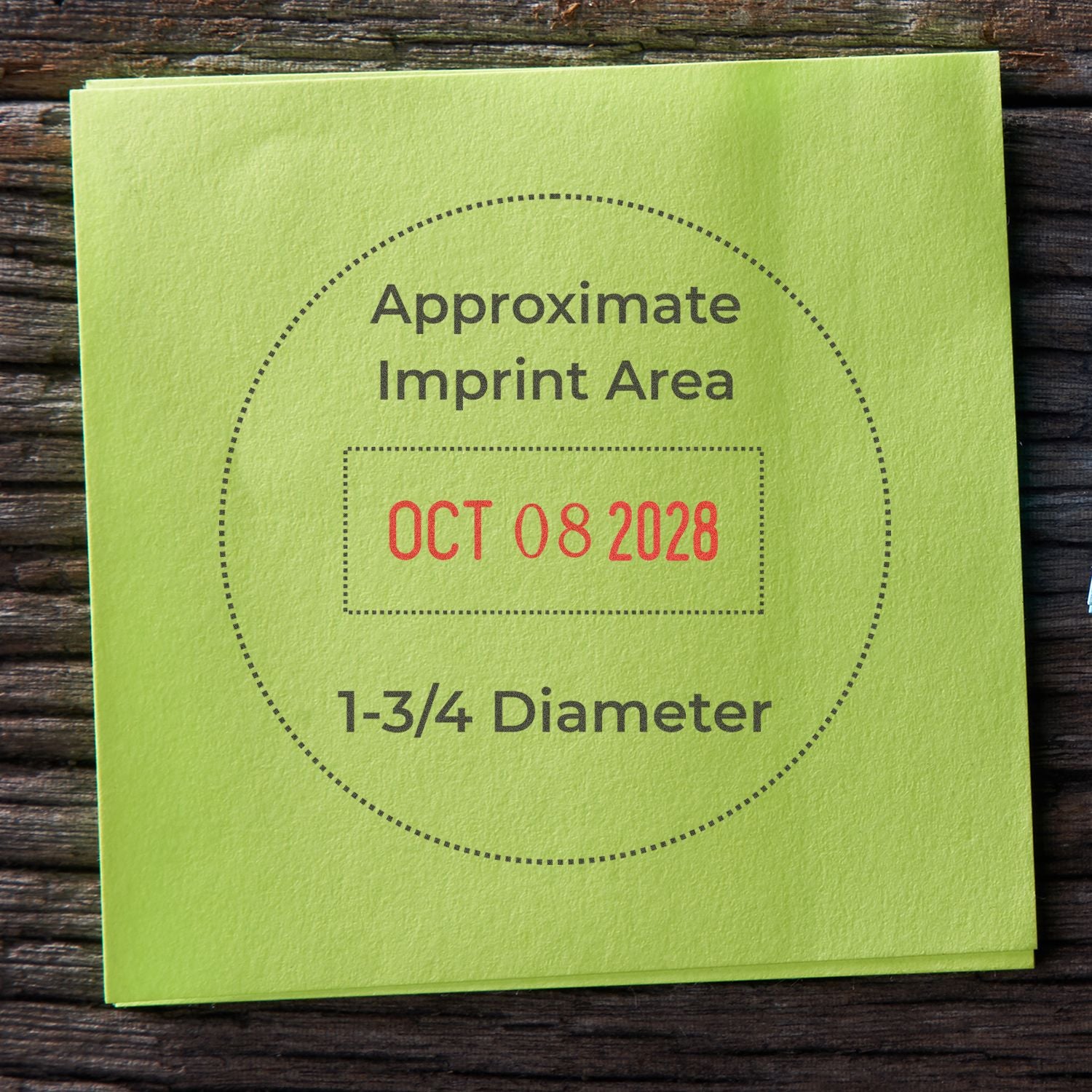 Shiny Heavy Duty Date Stamp 1-3/4 Diameter