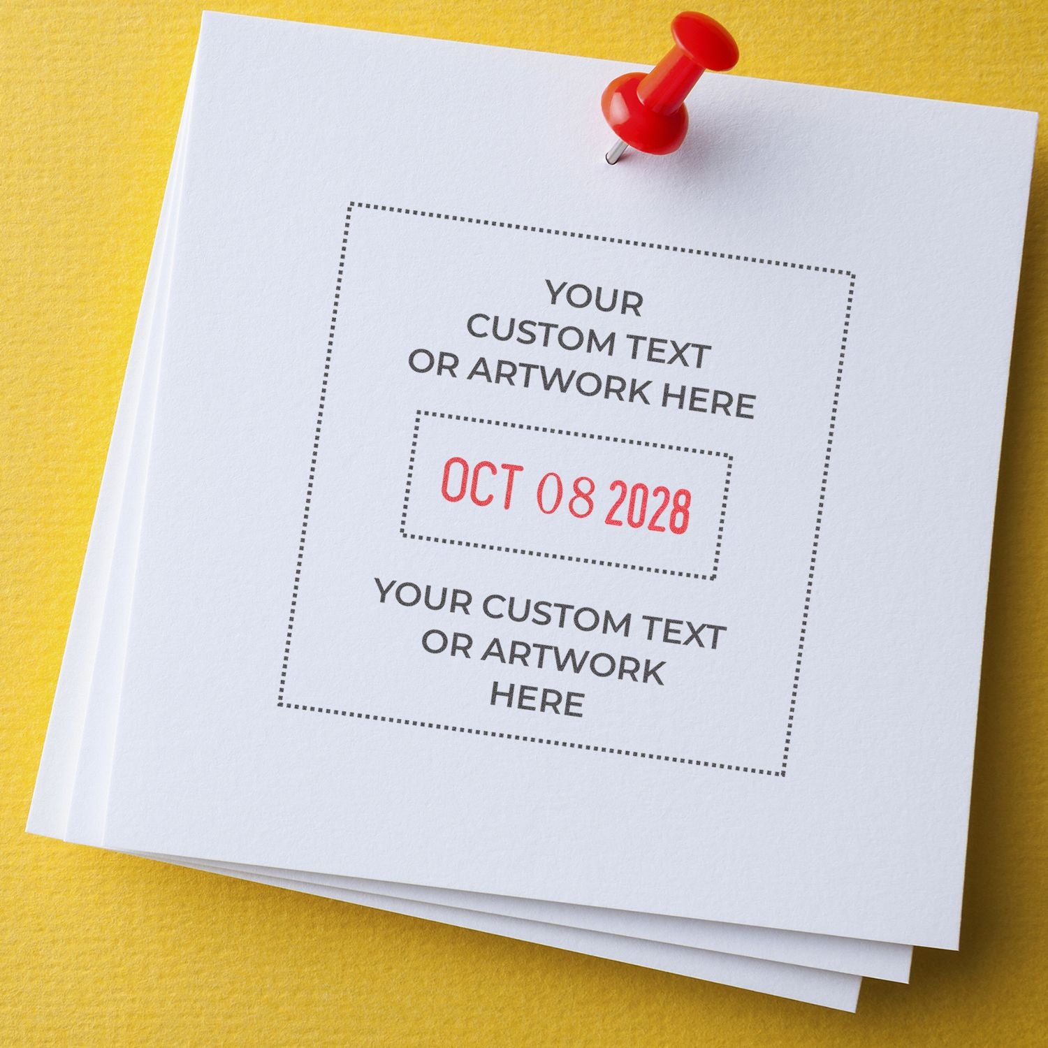Shiny Heavy Duty Date Stamp 1-5/16 x 2-3/16