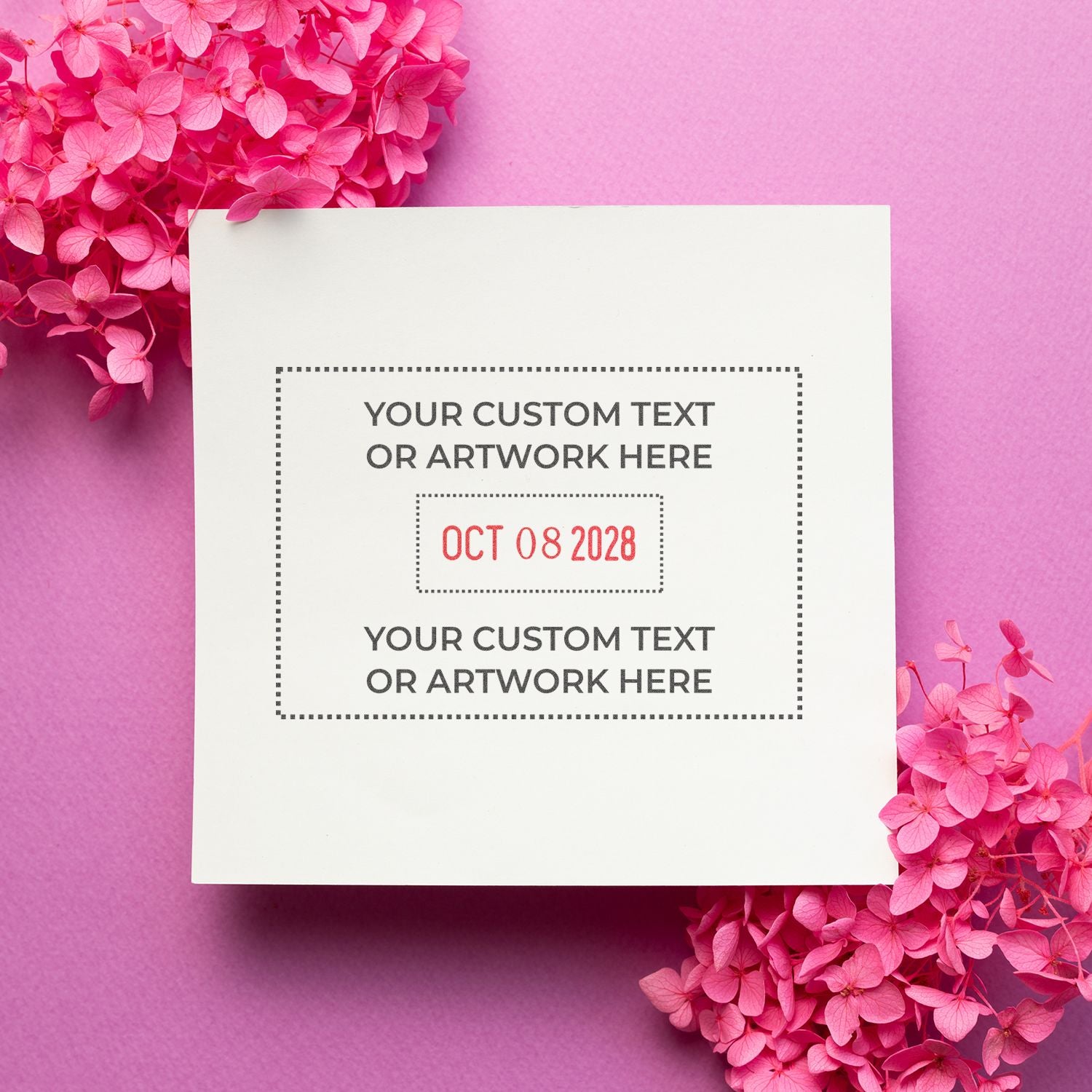 Shiny Heavy Duty Date Stamp 1-9/16 x 2-3/8
