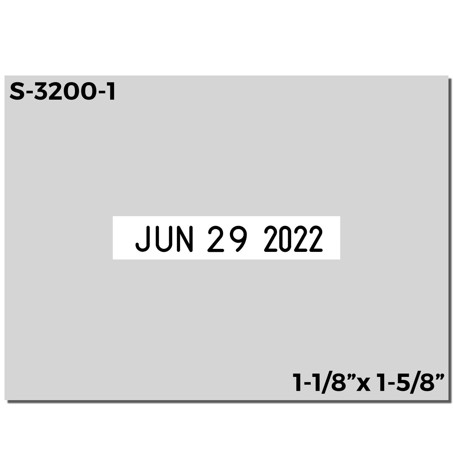 Shiny NTbac Die Plate Date Stamp 1-1/8 x 1-5/8