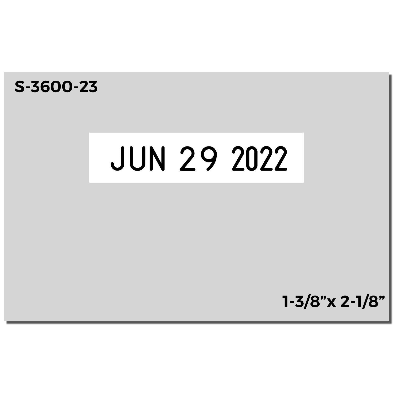 Shiny Specialty Die Plate Dates Top 1-3/8 x 2-1/8