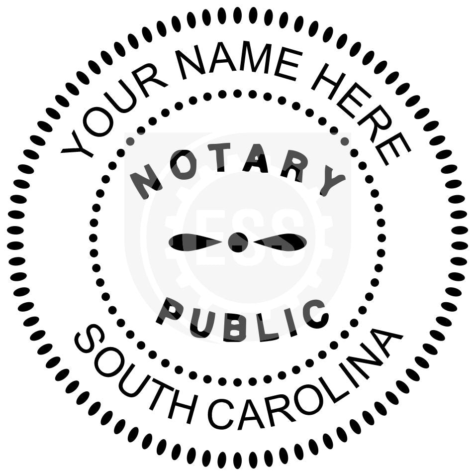 South Carolina Notary Seal Imprint Example