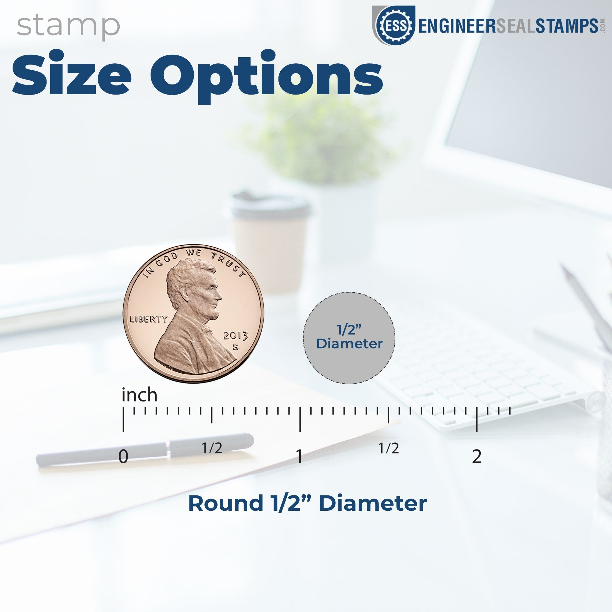 Extra Small Wood Handle Inspected By Approved Round Rubber Stamp 1/2 Diameter