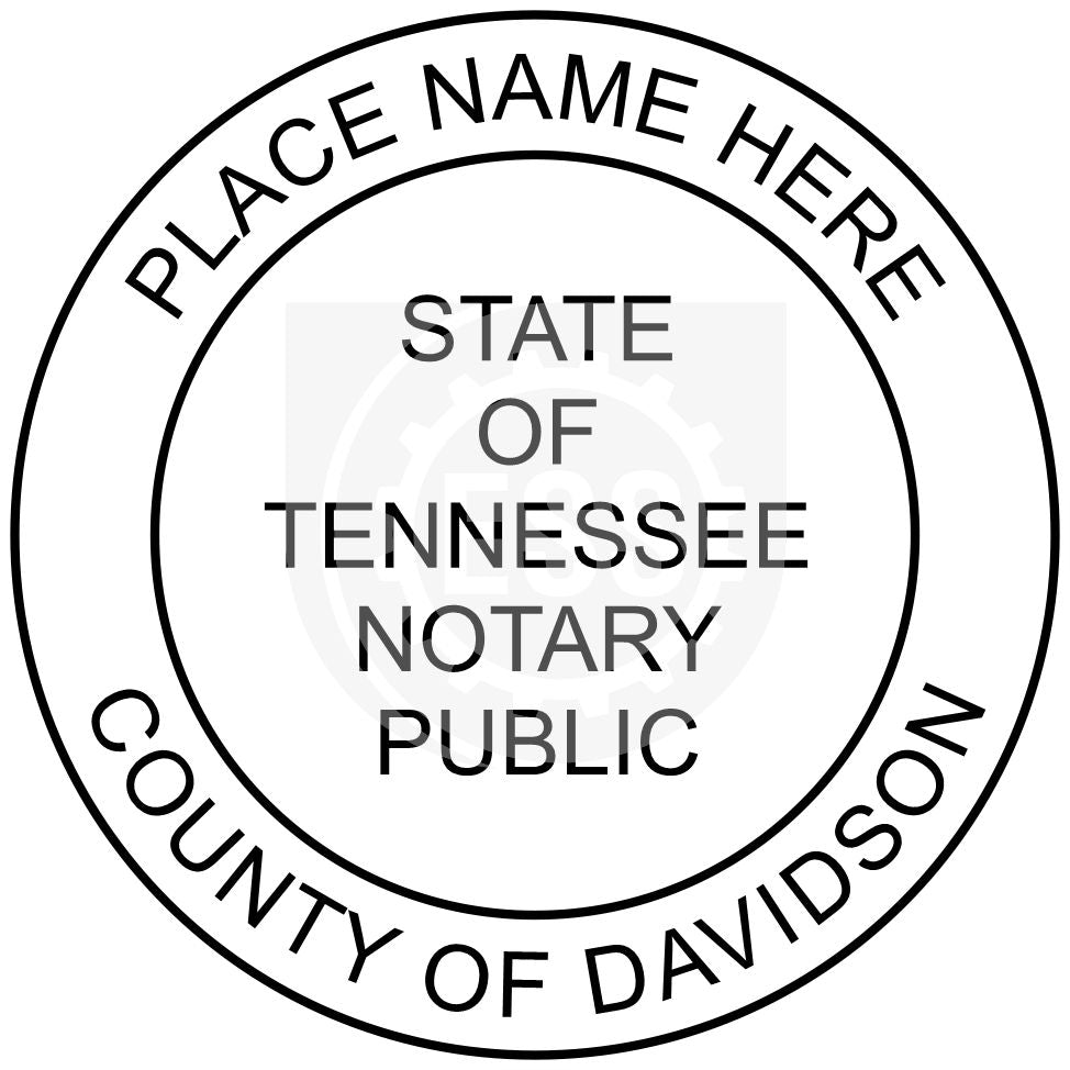Tennessee Notary Seal Imprint Example