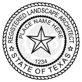 Texas Landscape Architect Seal Setup