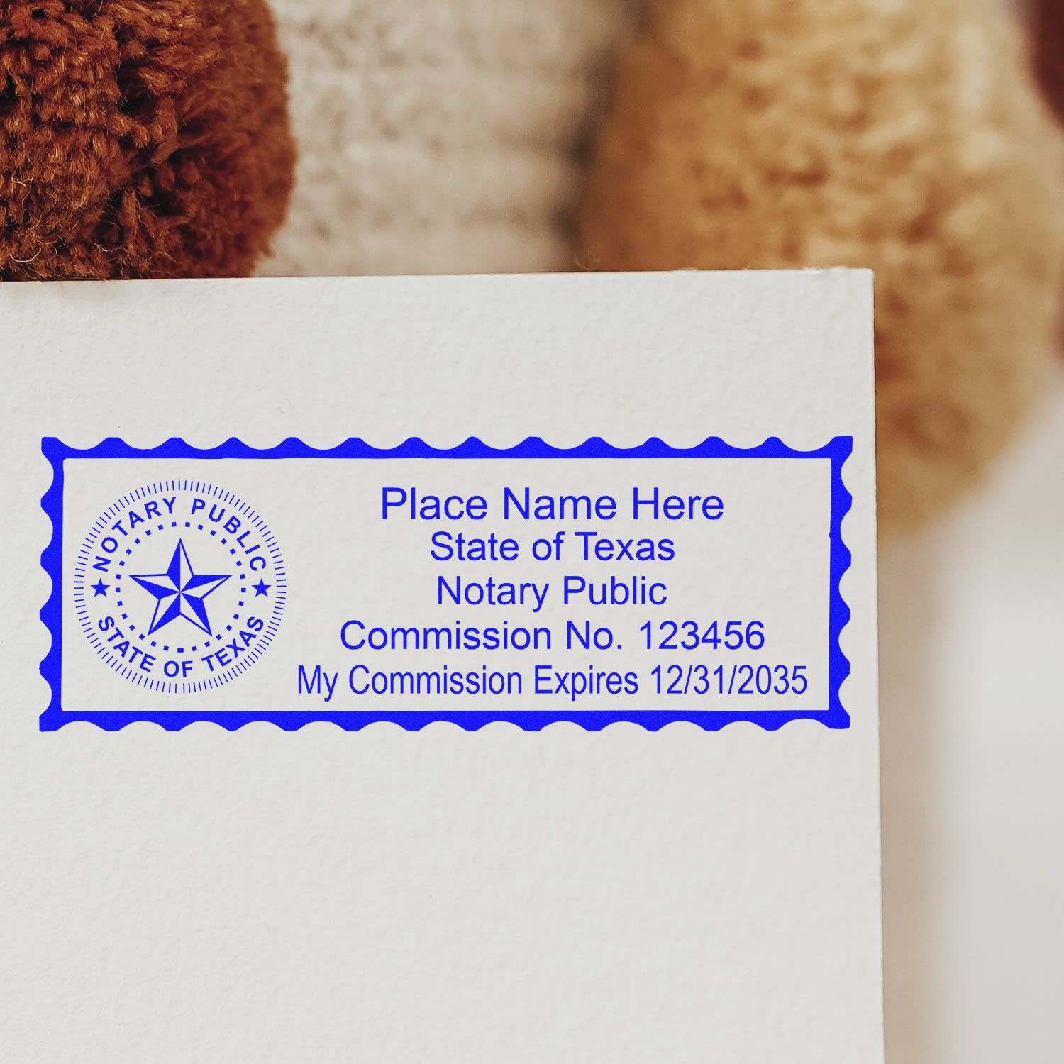 Rectangular MaxLight Notary Stamp TX and Texas Notary Public Desk Seal Embosser Kit