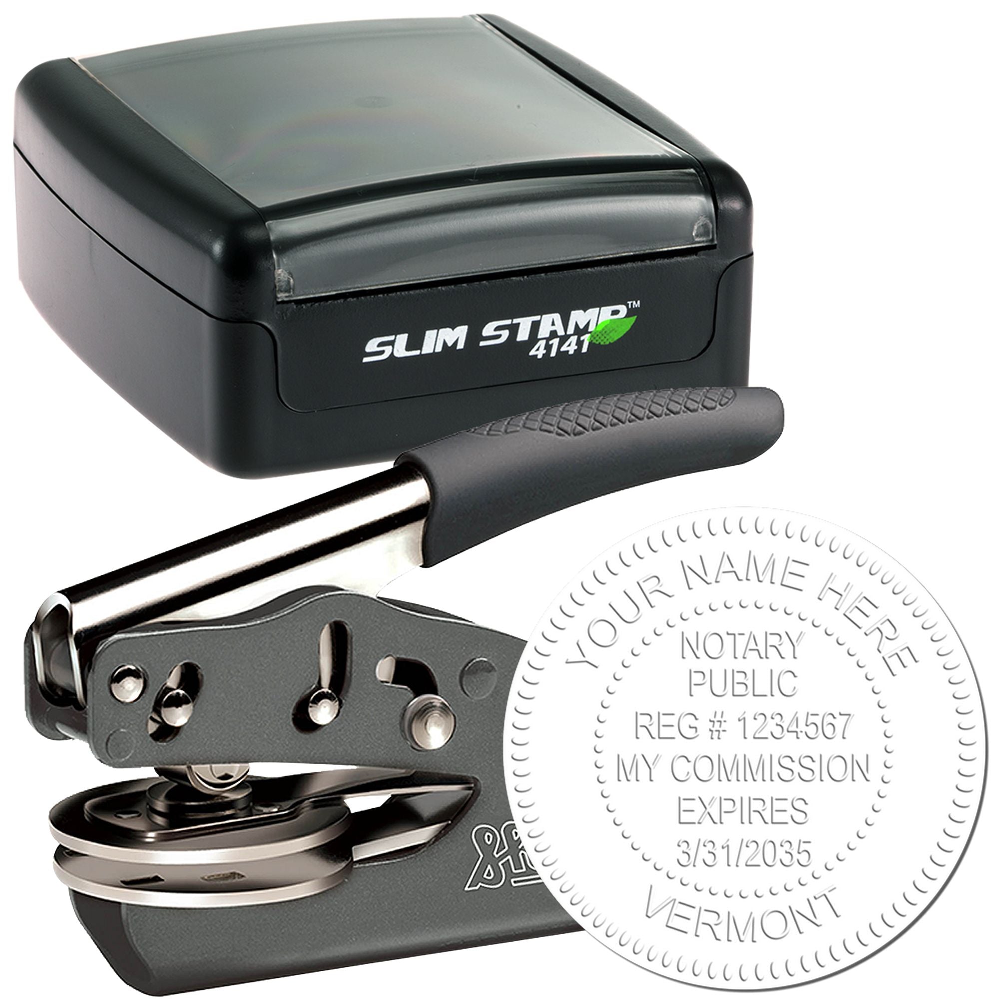Notary Stamp and Seal Bundle Kit Vermont