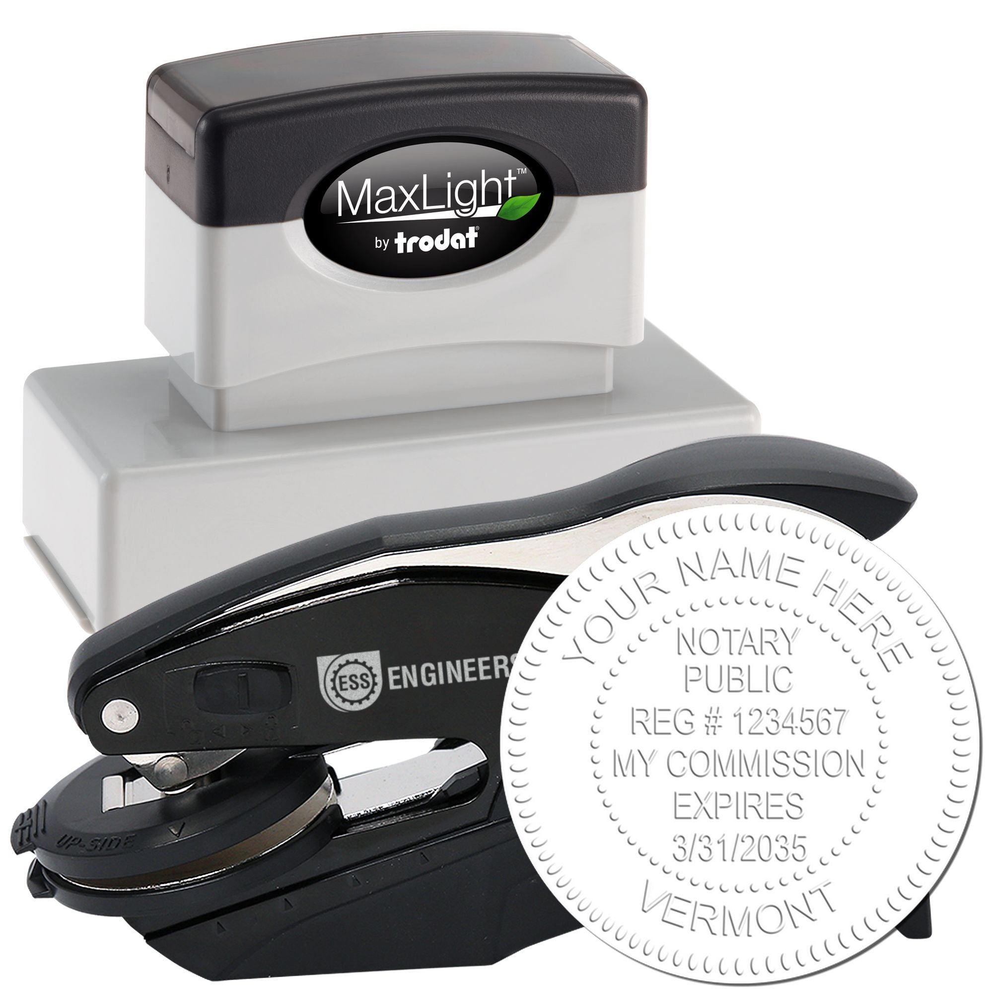 Notary Seal VT and Notary Stamp Vermont Bundle Kit