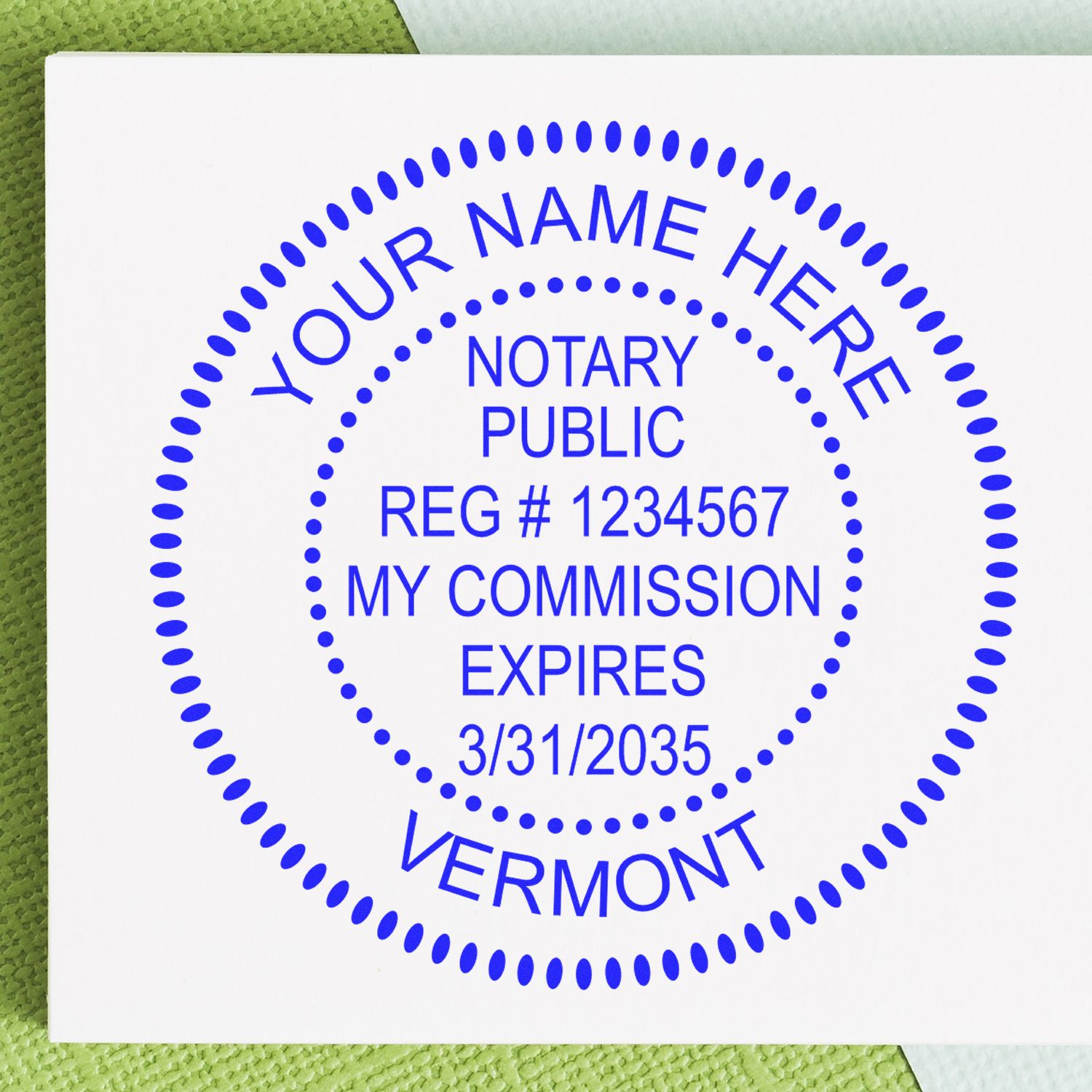 Vermont Notary Supplies with Vermont Notary Seal and Rubber Stamp Bundle Kit