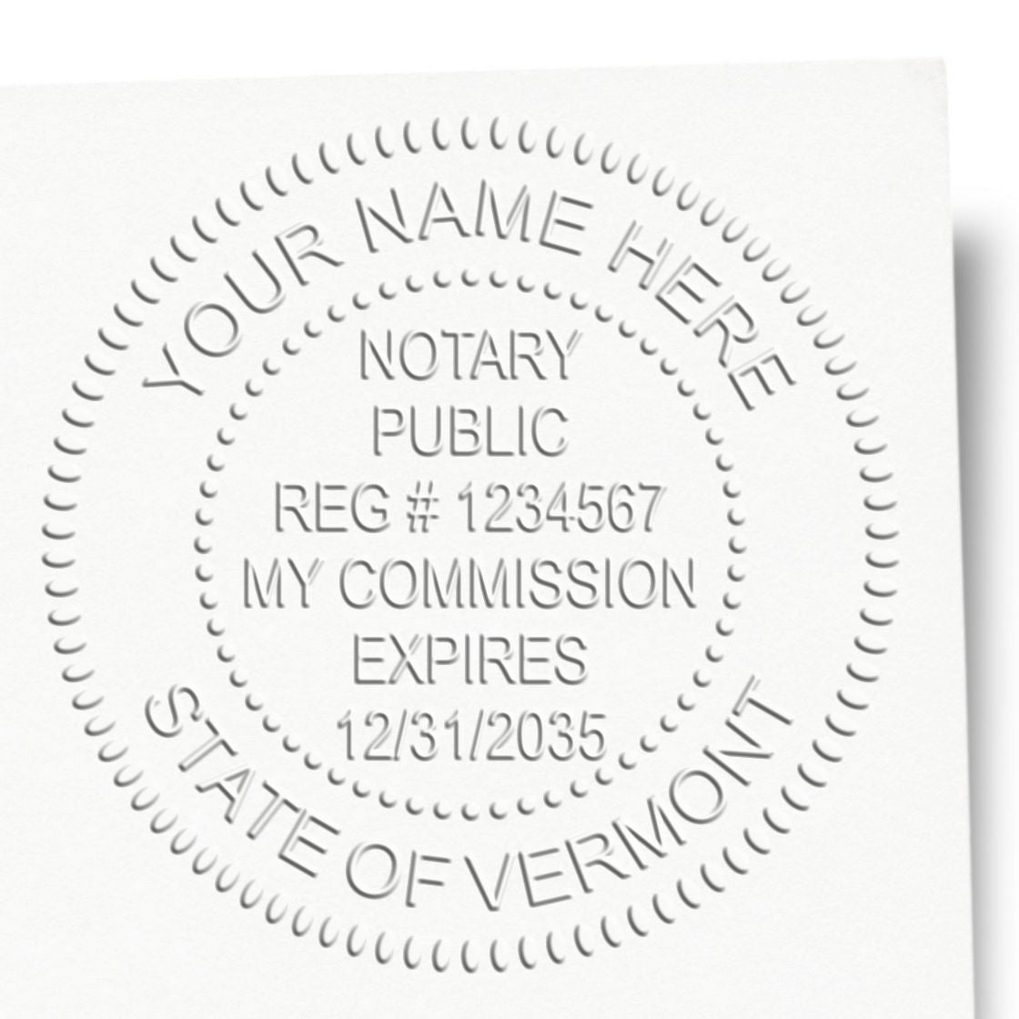 Vermont Notary Stamp and Vermont Notary Seal Bundle Kit with Soft Seal and Rectangular Wood Stamp