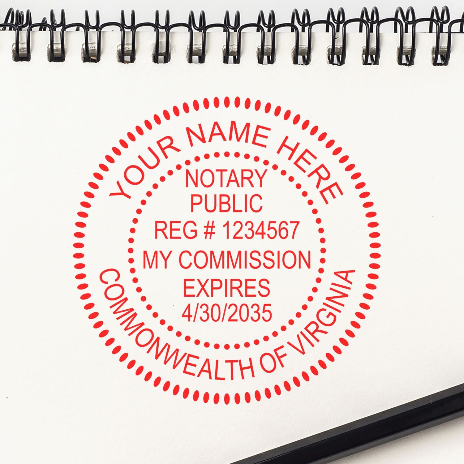 Self Inking Notary Supply Kit for Virginia