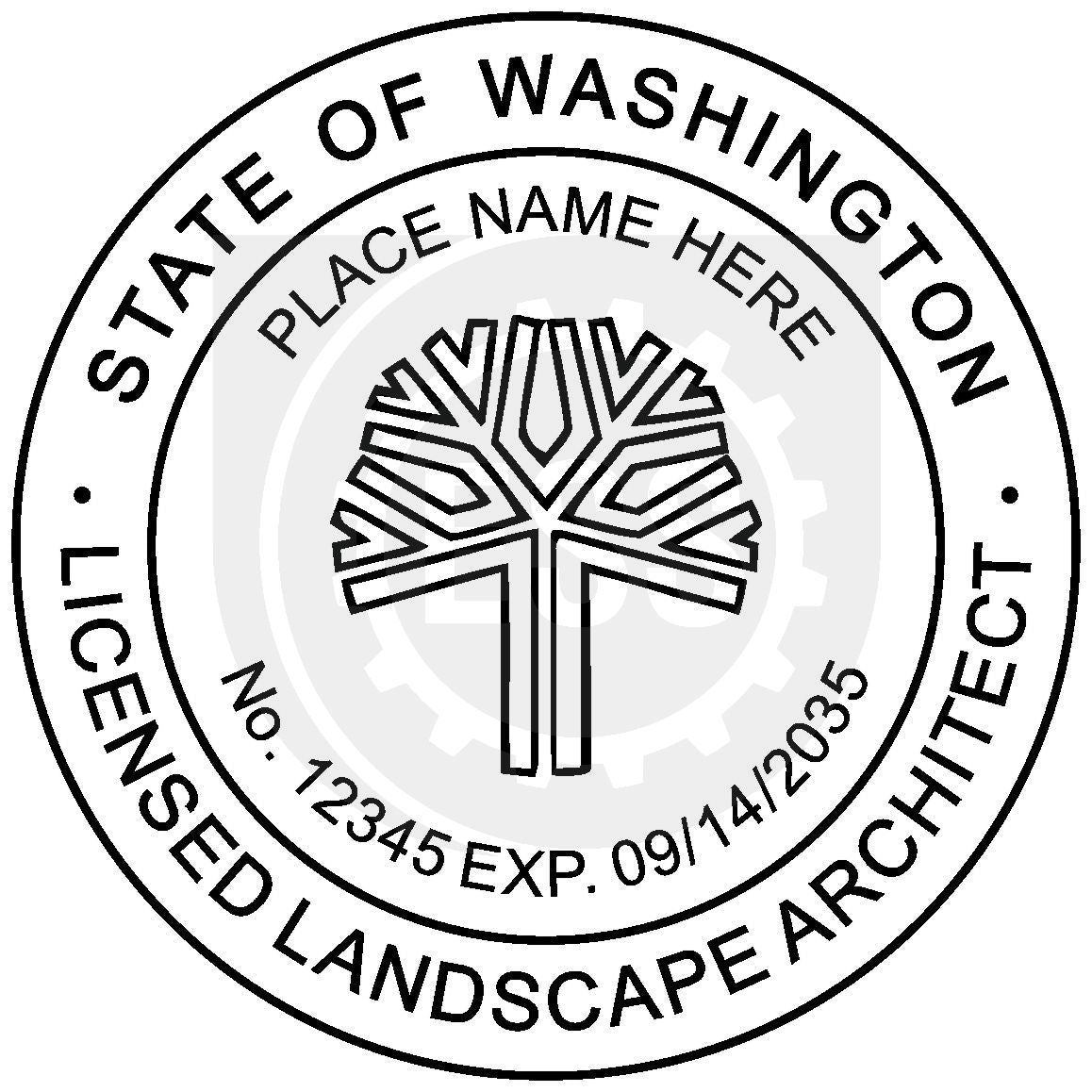 Washington Landscape Architect Seal Setup