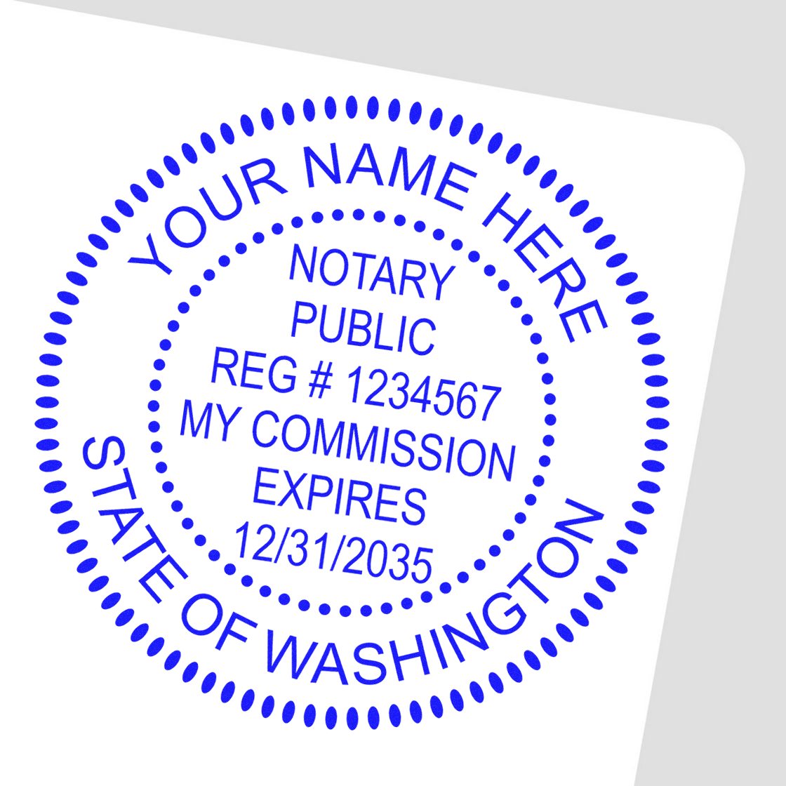 Washington Soft Notary Supply Kit with Stamp and Notary Seal
