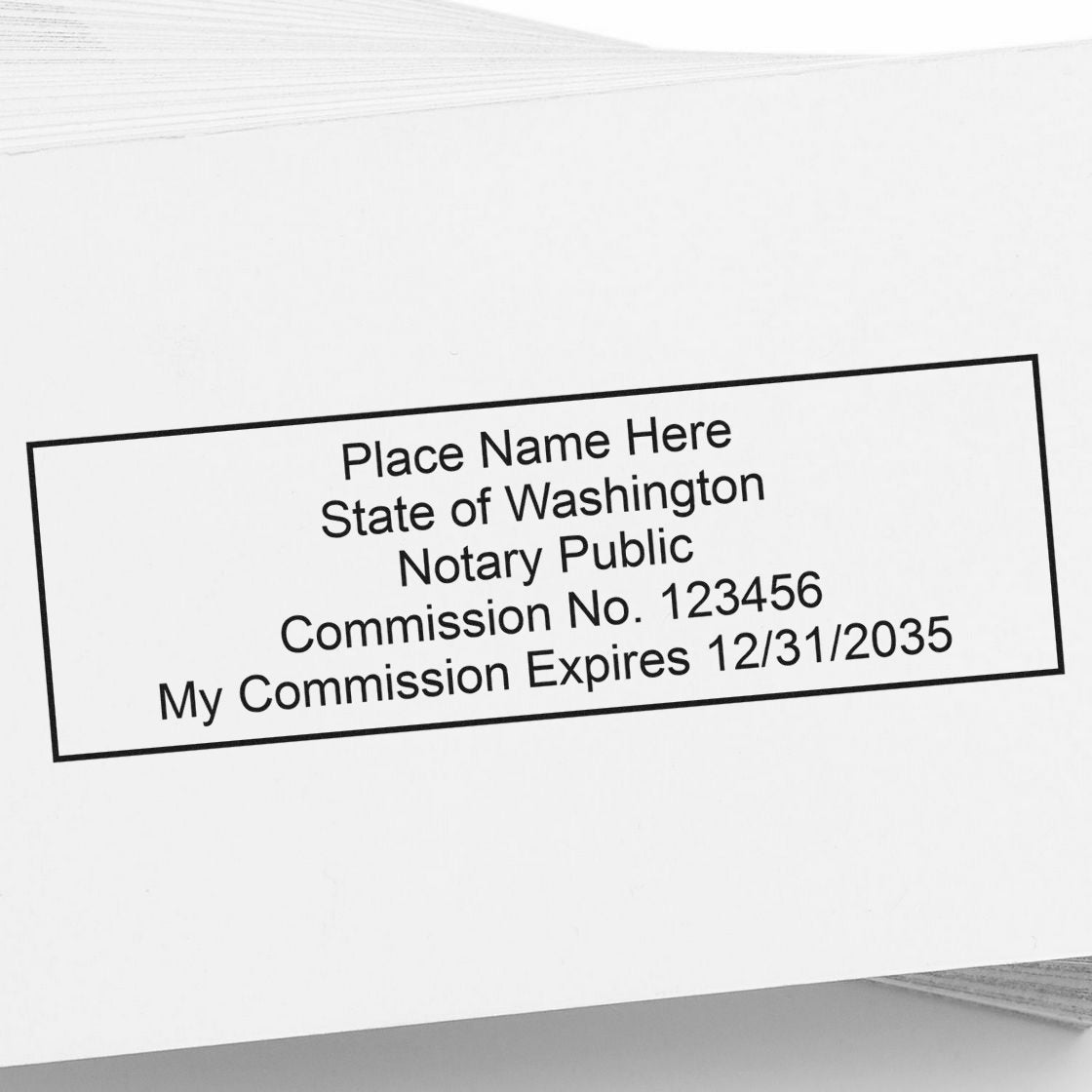 Rectangular Self Inking Washington Notary Stamp and Hybrid Seal Embosser Kit