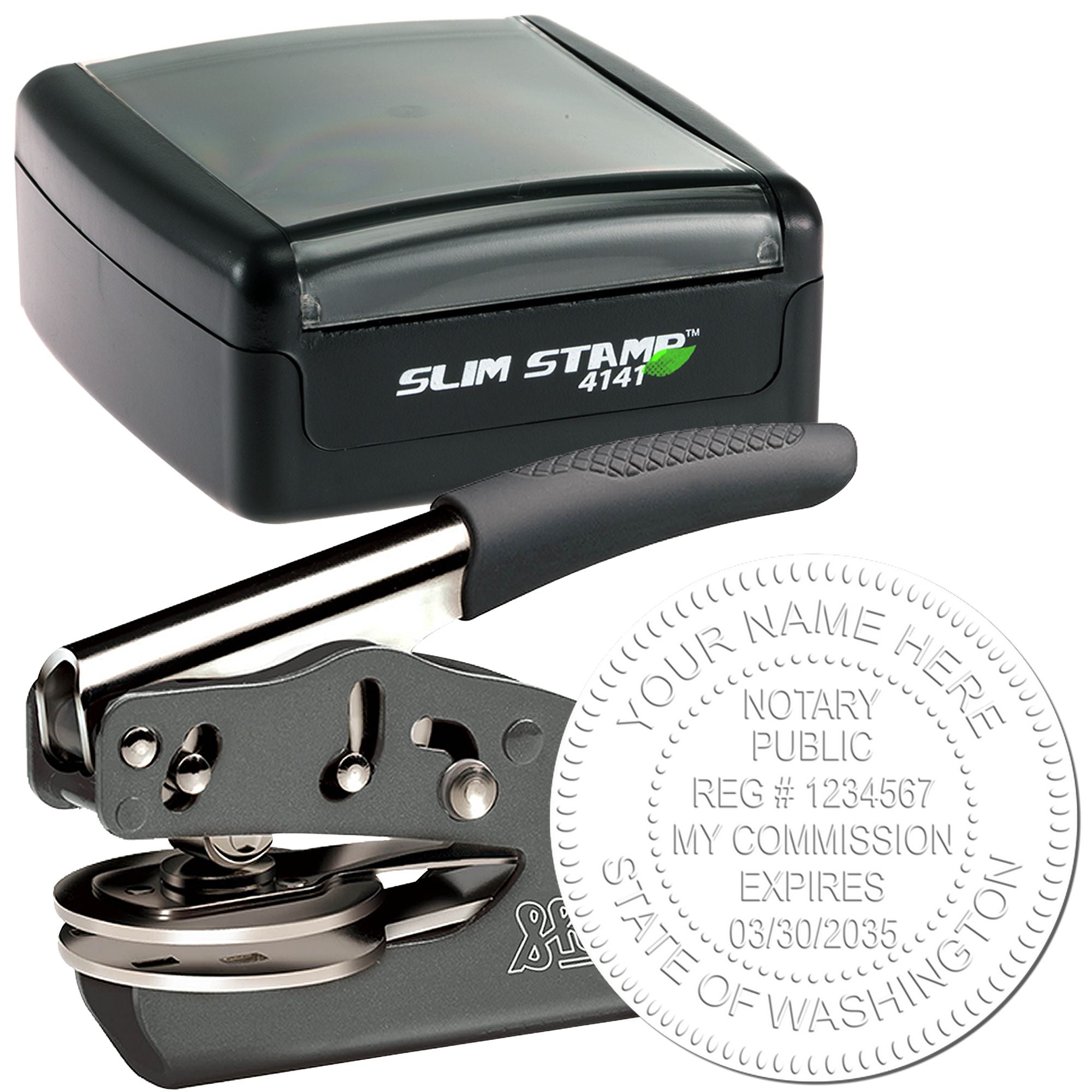 Notary Stamp and Seal Bundle Kit Washington