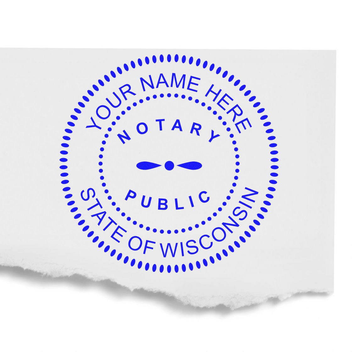 Wisconsin Notary Supplies with Wisconsin Notary Seal and Rubber Stamp Bundle Kit