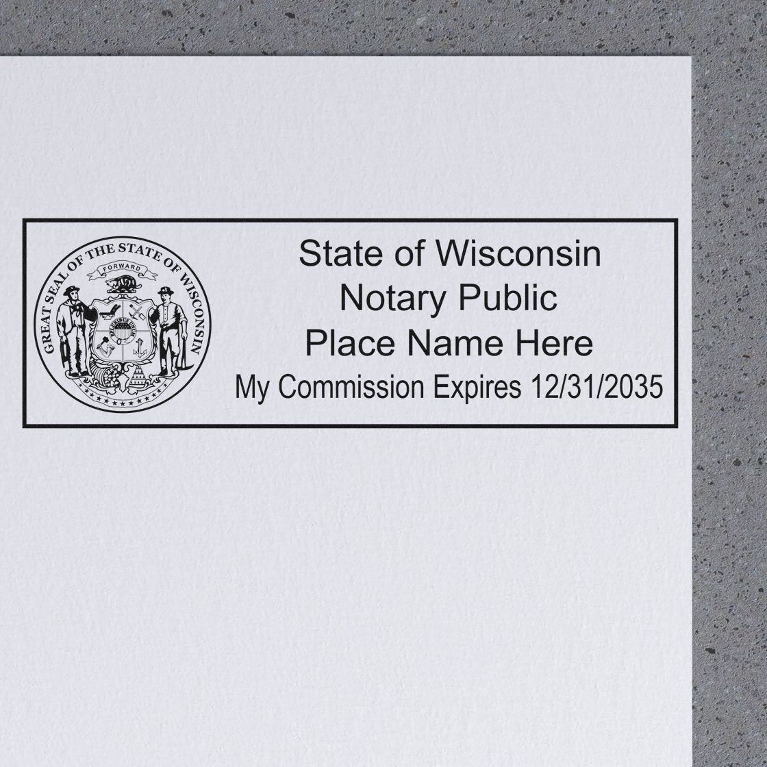 WI Notary Seal and WI Notary Stamp Kit for Wisconsin Notaries