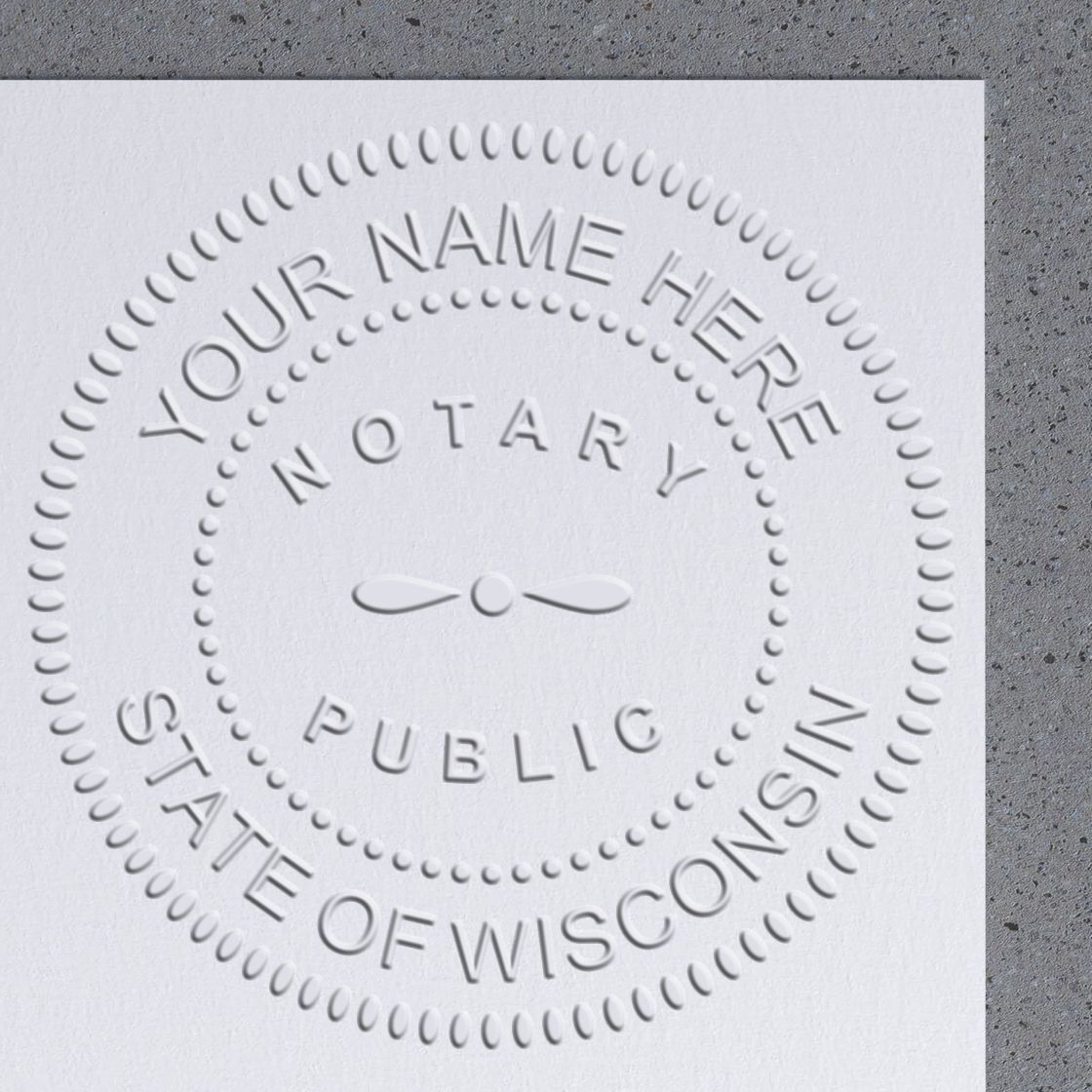 WI Notary Seal and WI Notary Stamp Kit for Wisconsin Notaries