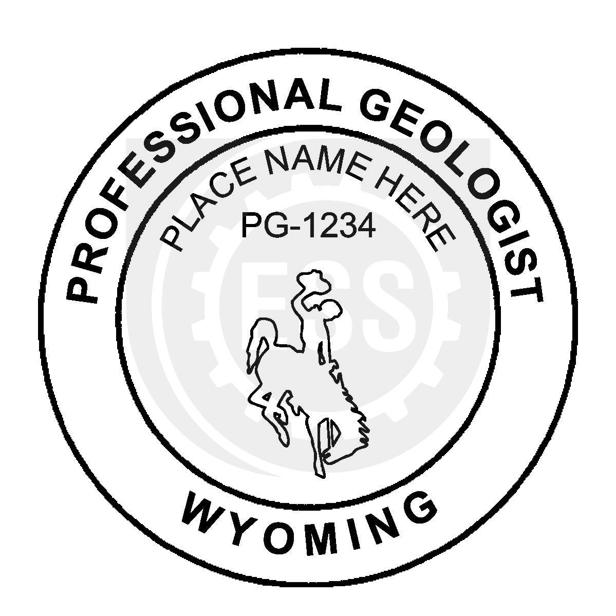 Wyoming Geologist Seal Setup