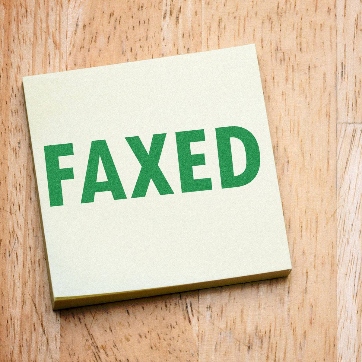 Large Pre-Inked Faxed Stamp In Use