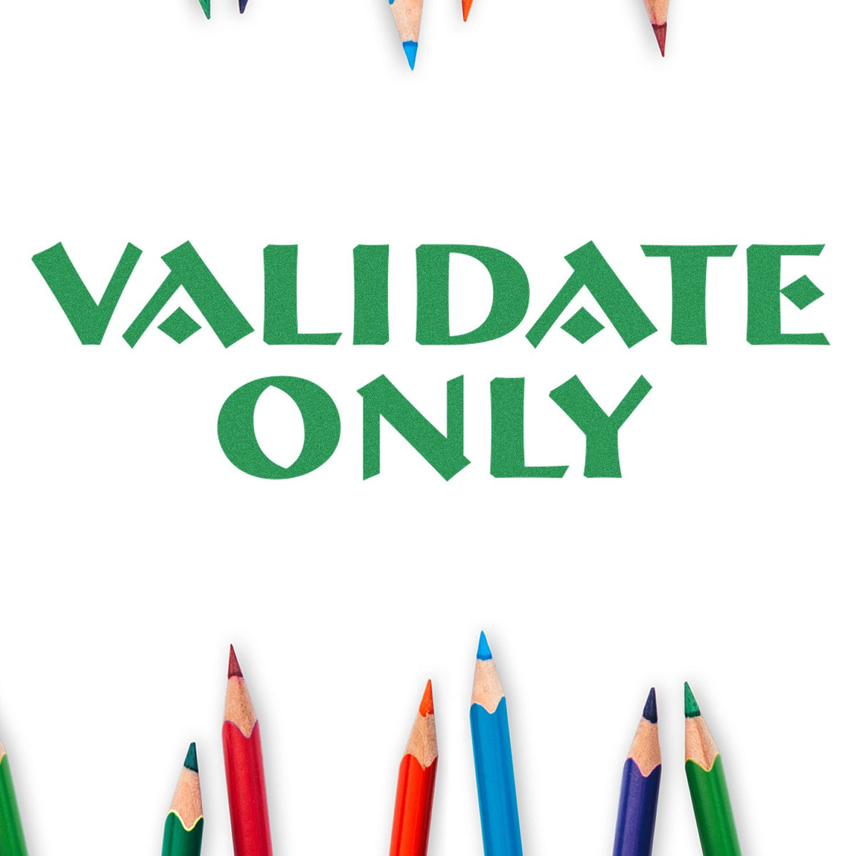 Large Pre-Inked Validate Only Stamp In Use